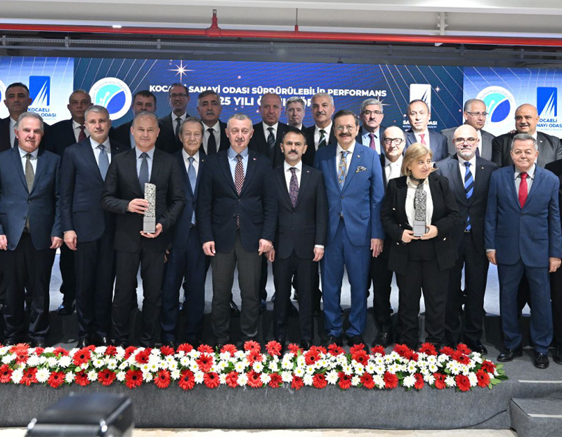 Kocaeli Sanayi Odası Sürdürülebilir Performans Ödülleri sahiplerini buldu
