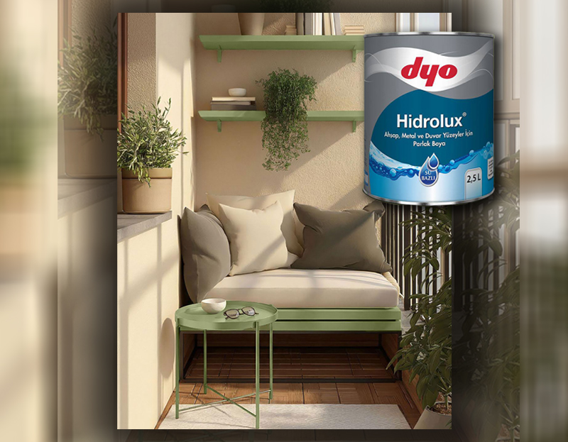 DYO’dan yeni nesil su bazlı parlak boya: Hidrolux