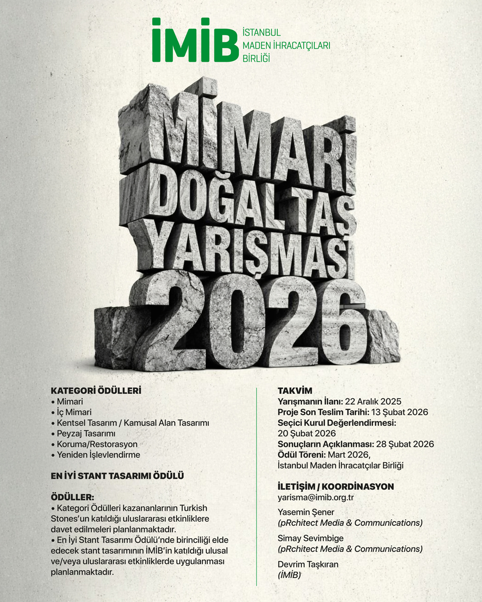 Mimari Doğal Taş Yarışması Şartları